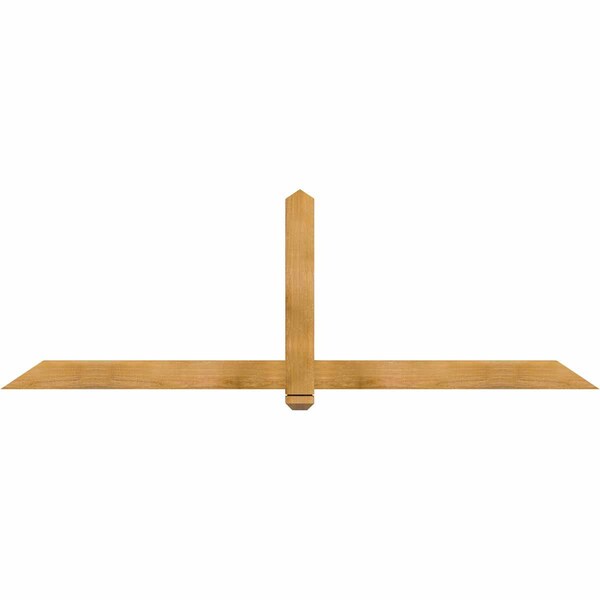 Ekena Millwork Eugene Rough Sawn Timber Gable Bracket, Western Red Cedar, 84"W x 28"H x 2"D x 4"F, 8/12 Pitch GBW084X28X0204EUG00RWR - main